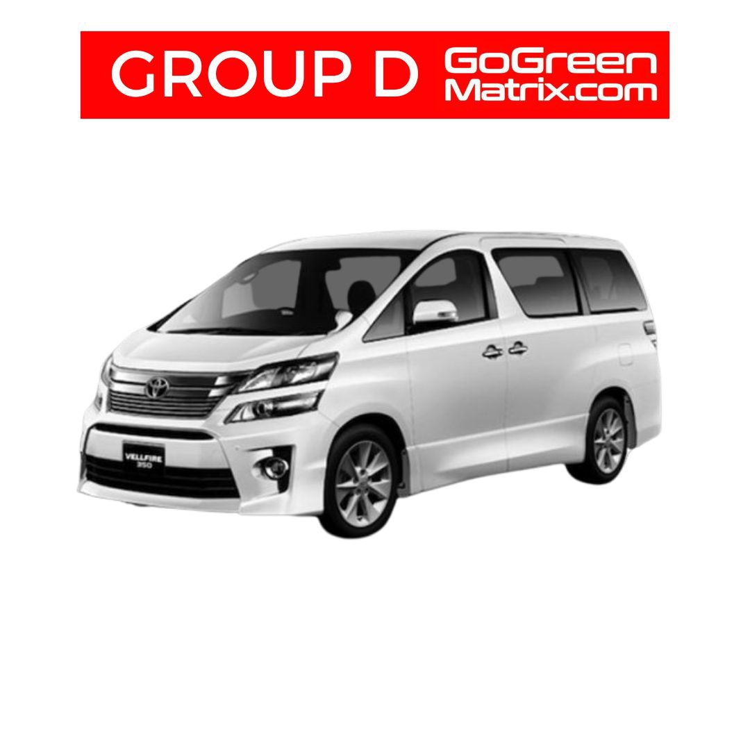 Toyota Vellfire/Alphard ANH20 2.4 (A) or Similar - D