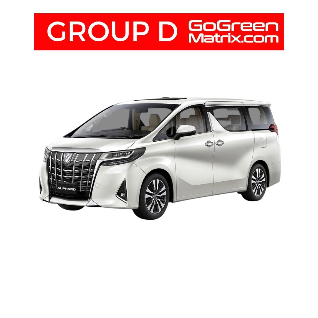 Toyota Vellfire/Alphard AGH30 3.5 (A) or Similar - D