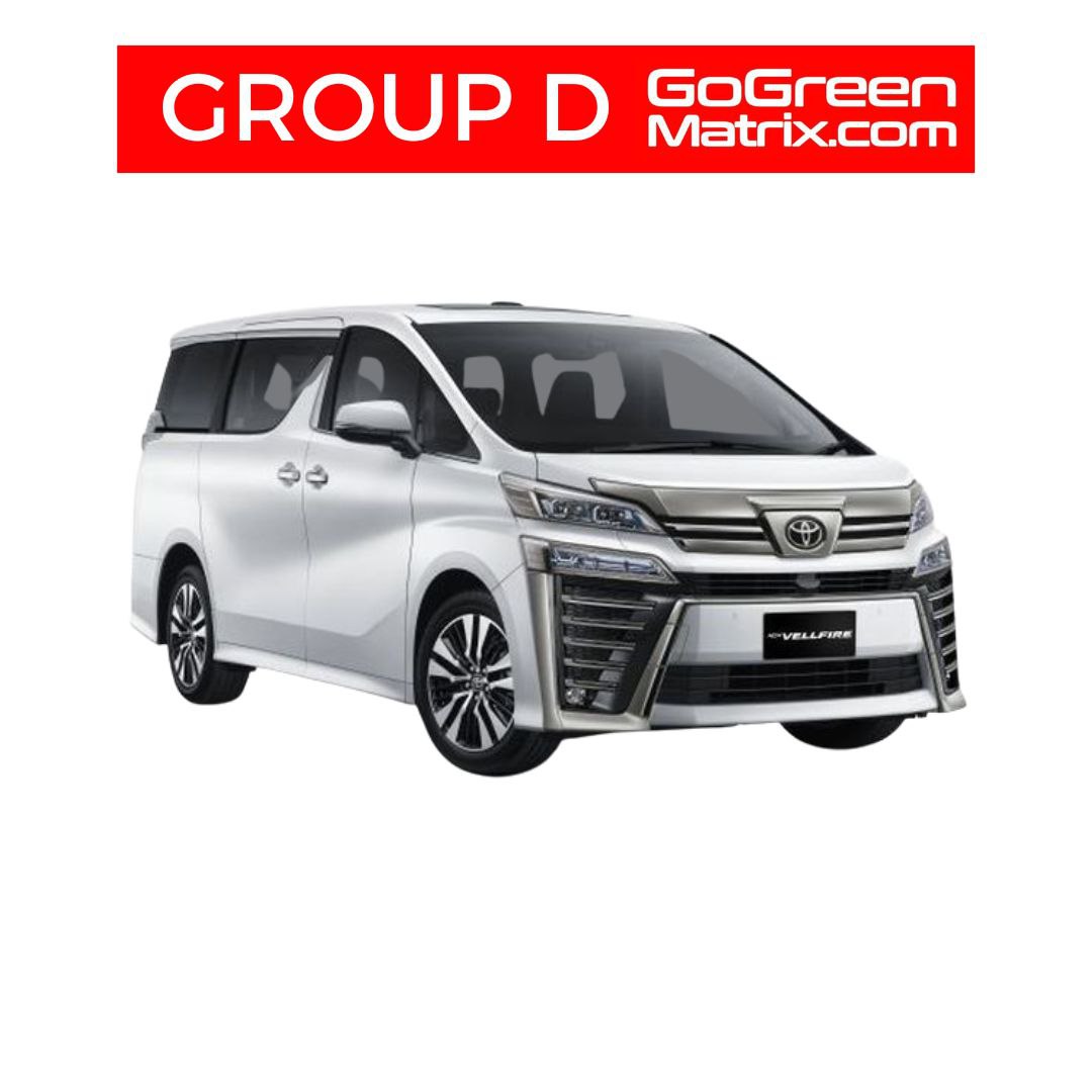 Toyota Vellfire/Alphard AGH30 2.5 (A) or Similar - D