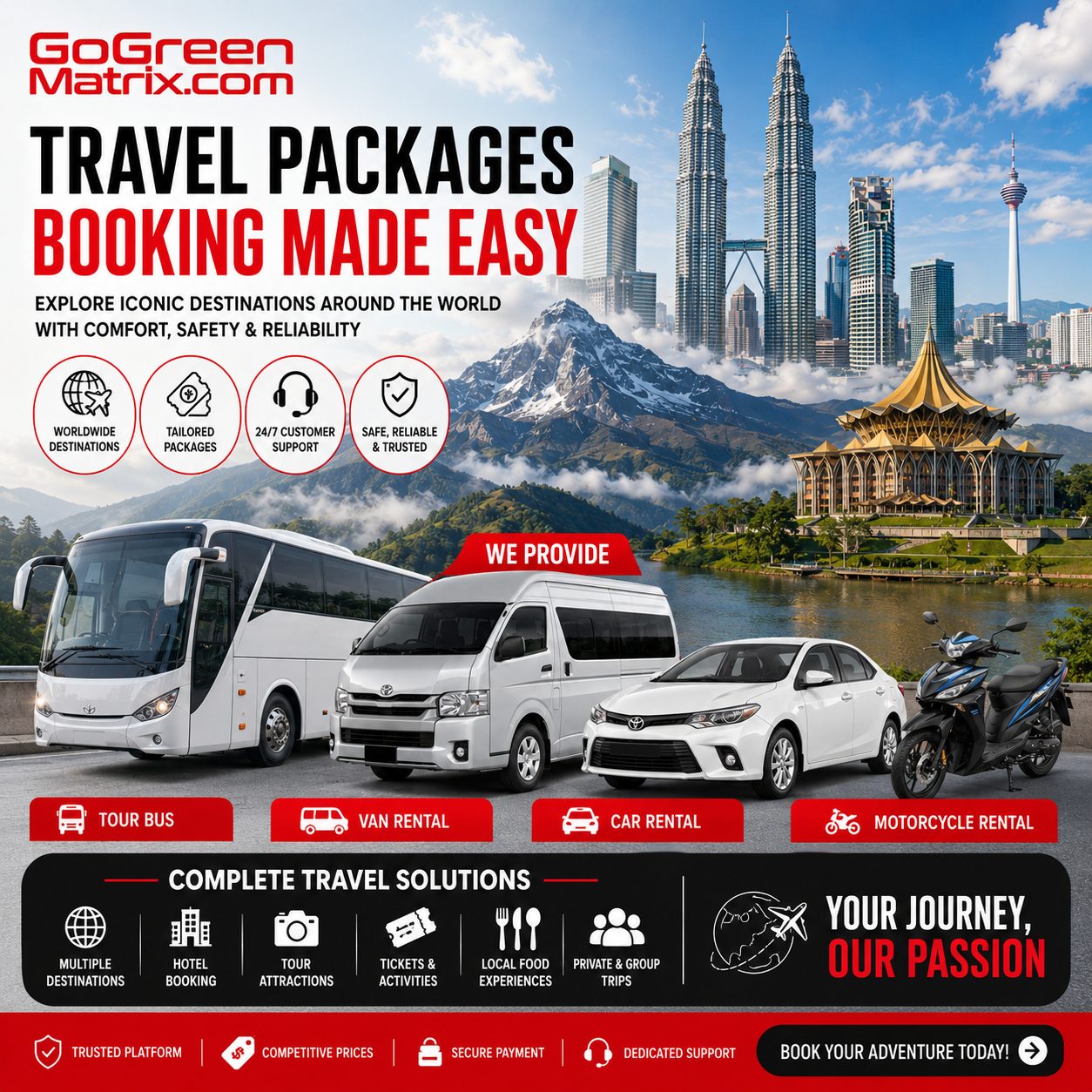 GoGreenMatrix Travel Packages